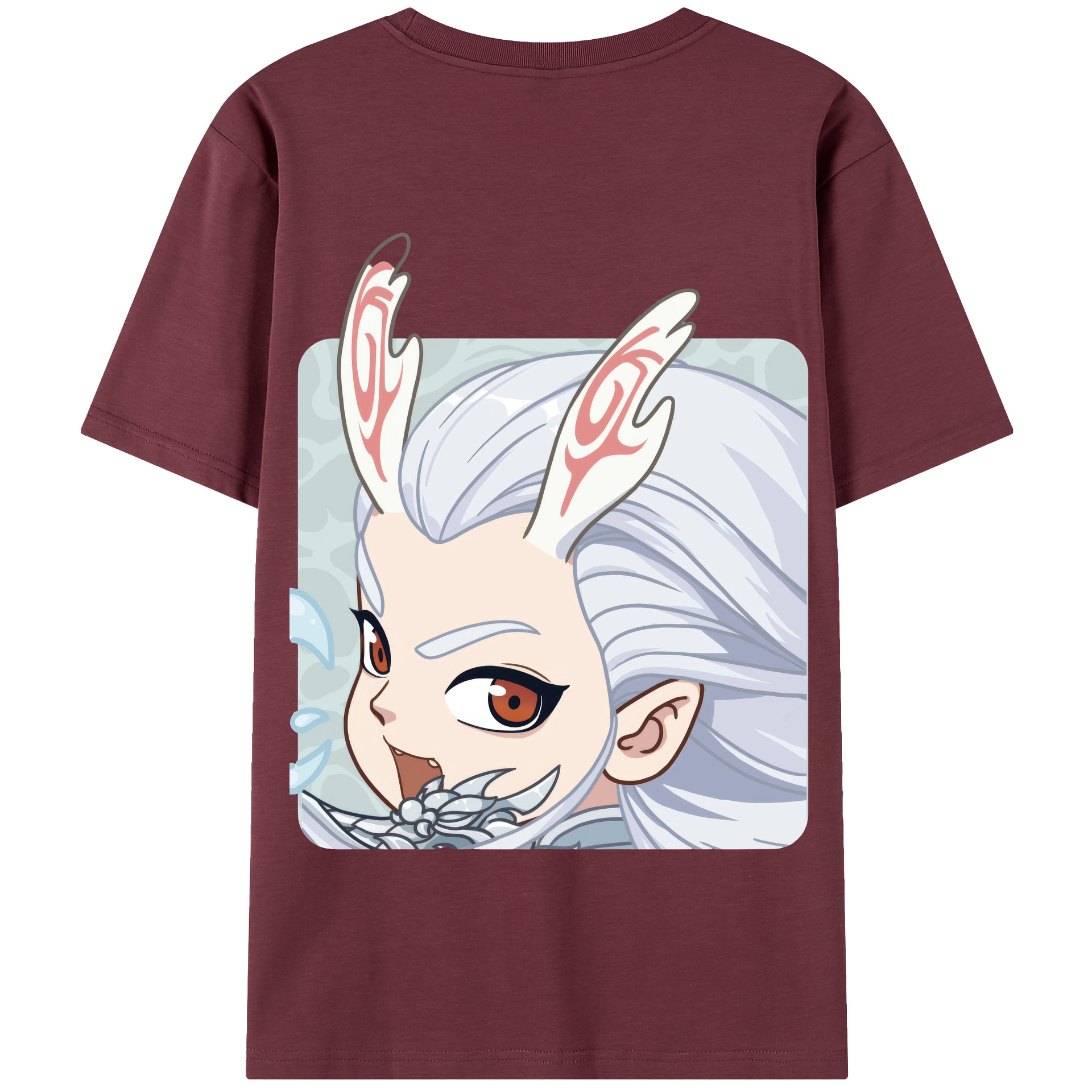 （画像用） Ne Zha 2 ナタ 魔童の大暴れ 綿100％半袖Tシャツ（背面プリント）